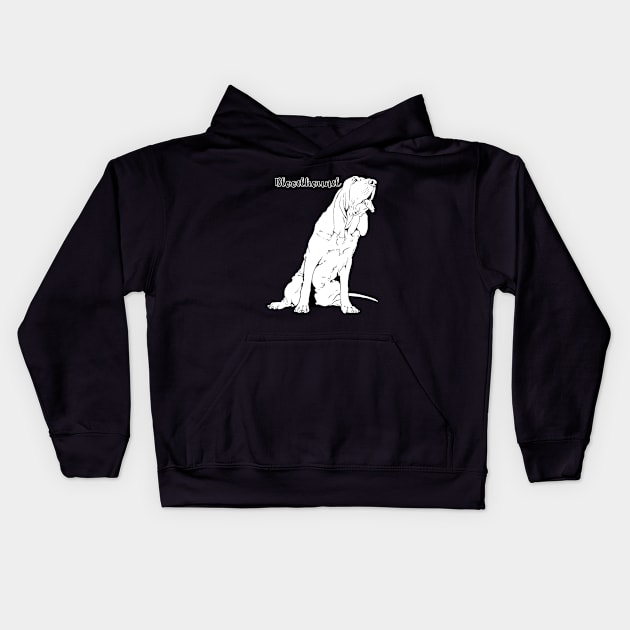 Bloodhound Kids Hoodie by eRDe